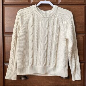 GAP - Soft cotton cable-knit sweater - size M petite